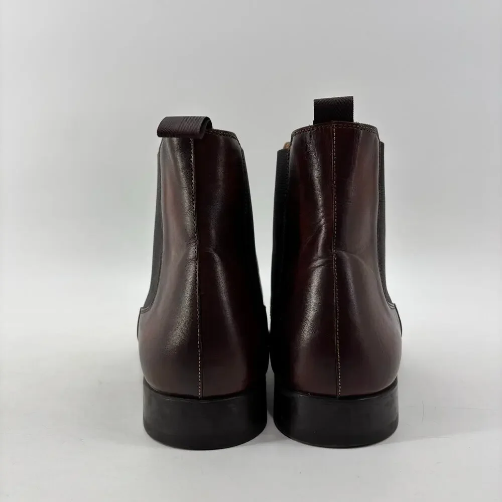 Magnanni Mens Size 8 Chelsea Boots Brown Pull On Business Casual